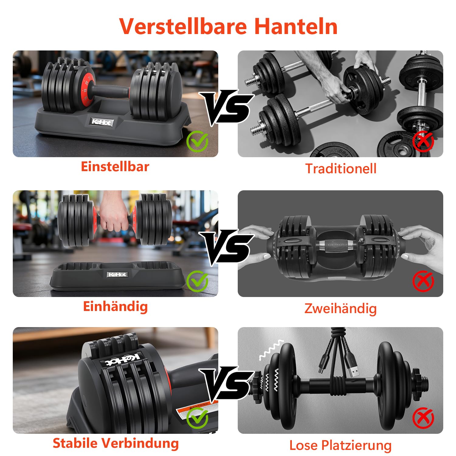 Mancuernas ajustables de 25 kg (1 unidad), 5 en 1, ajuste rápido en 1 segundo, bloqueo de seguridad, mango antideslizante, pesas con estante para gimnasio en casa, fitness, color negro