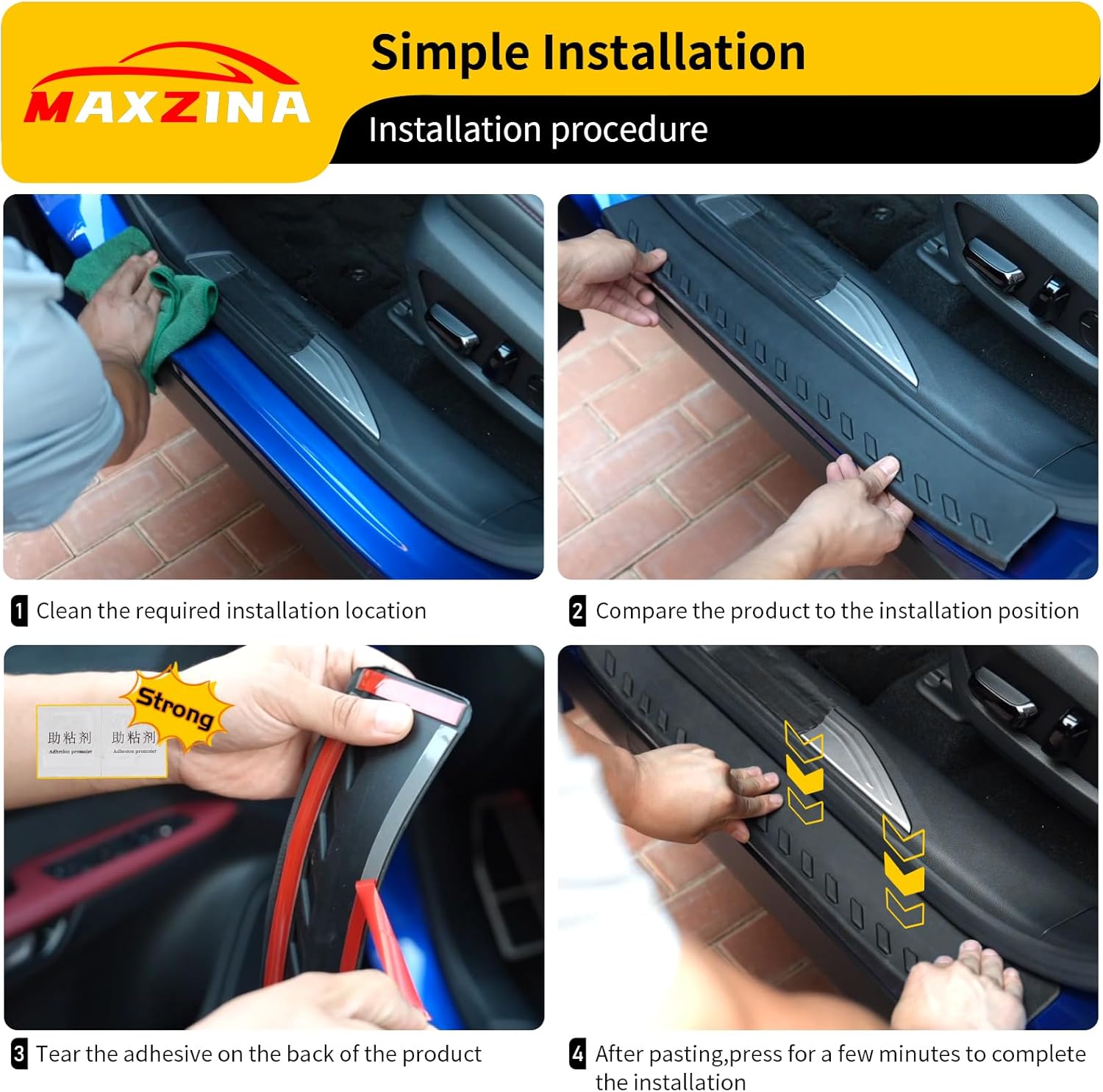 Door Sill Protector Compatible with 2023-2025 Lexus RX350 RX350h RX450h RX500h Door Step Protector Side Edge Step Guard Car Door Dust Shield Cover 2024 RX350 Exterior Accessories
