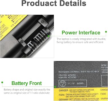 LQM 11.1V 94Wh/8.4Ah Laptop Battery for Lenovo ThinkPad