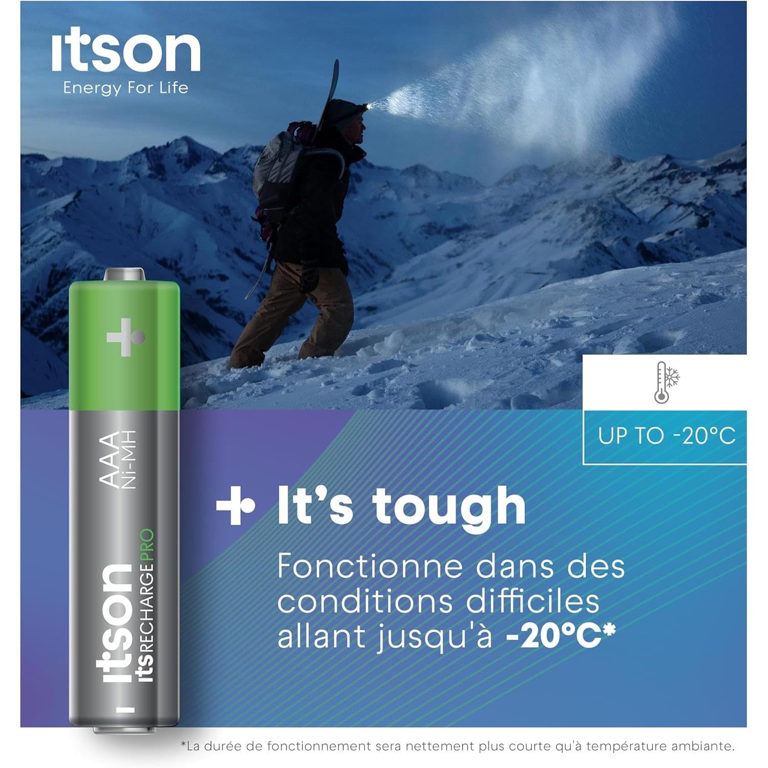 ITSON - Lote de 3 pilas recargables AAA Pro NiMH listas para usar, 930 mAh, ideales para dispositivos fotográficos, mandos de juego, juguetes para niños