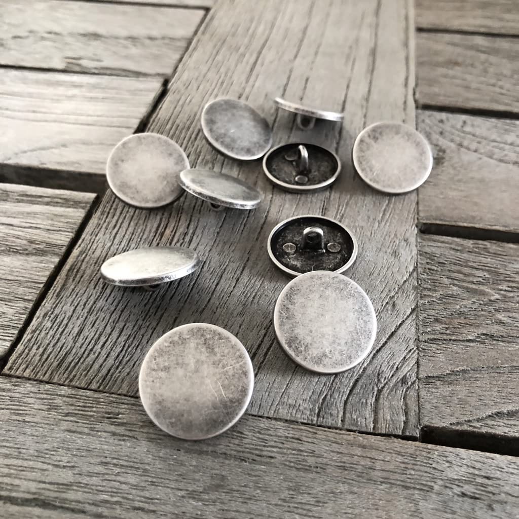 Pomelli piatti in metallo ottone opaco 10 mm, 15 mm, 18 mm, 20 mm, 23