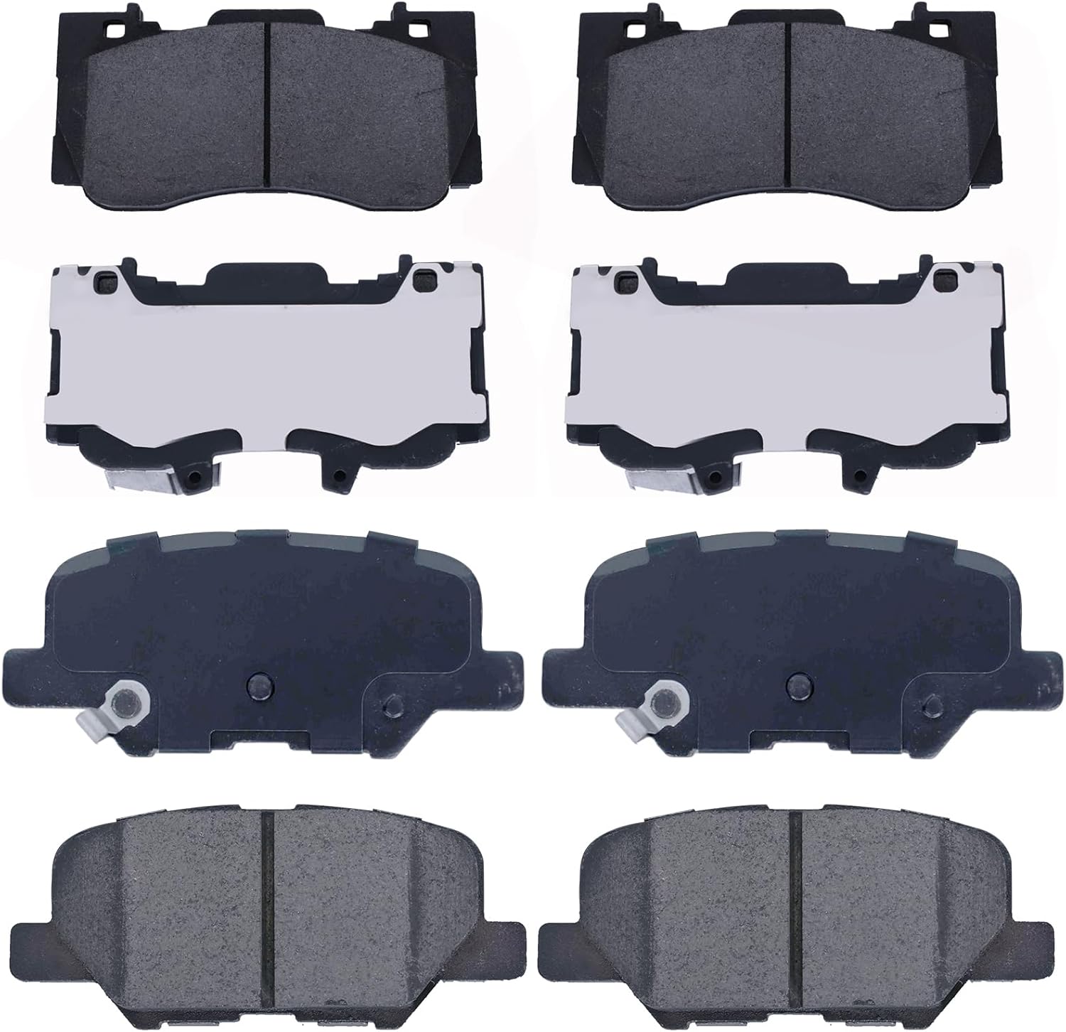 Amazon.com: LODGE Brake Pads Kits, 8pcs Front and Rear Ceramic Brake ...