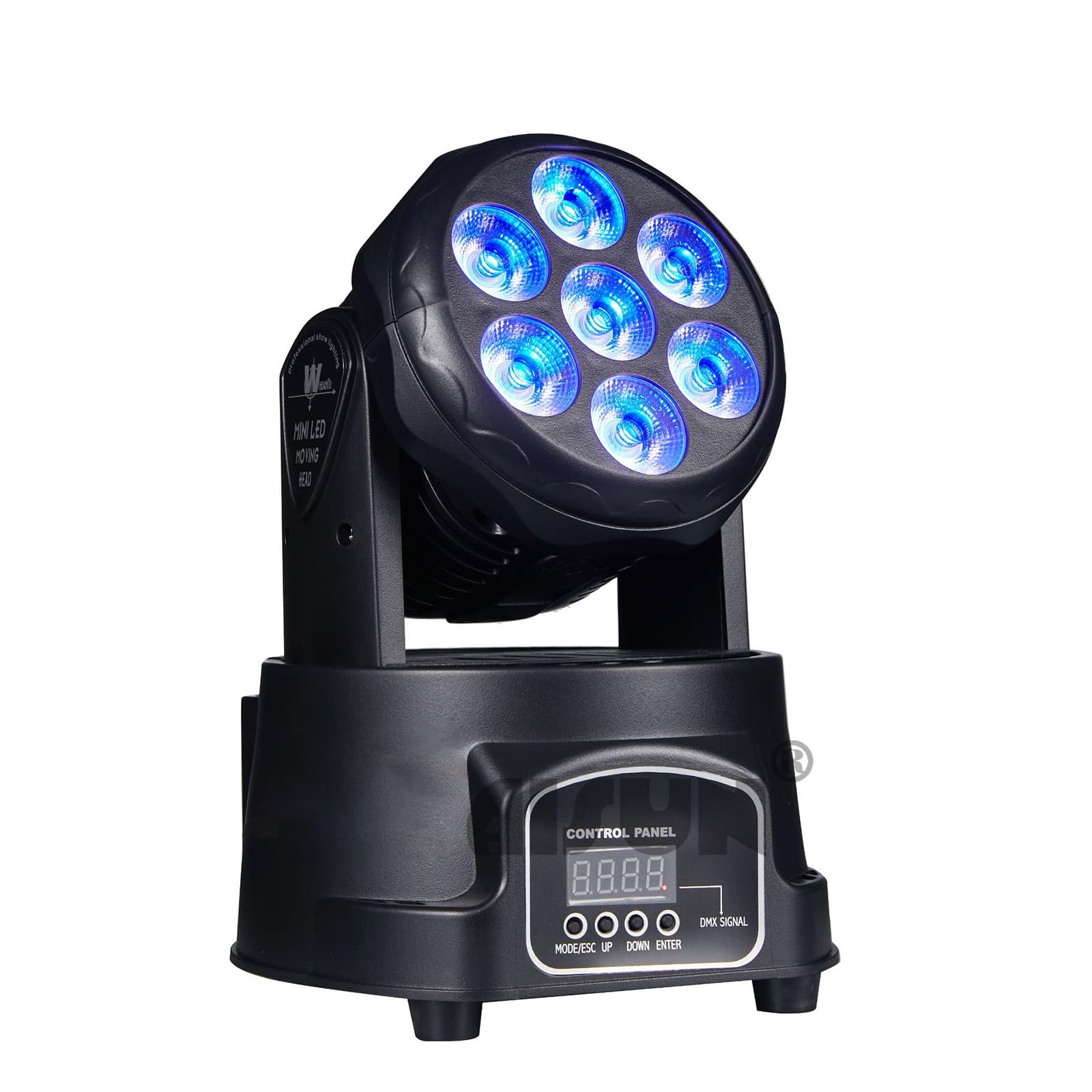 LEDムービングヘッド 7×13W Amazon | U`King 80W ムービングヘッドライト 18 サイドプリズム