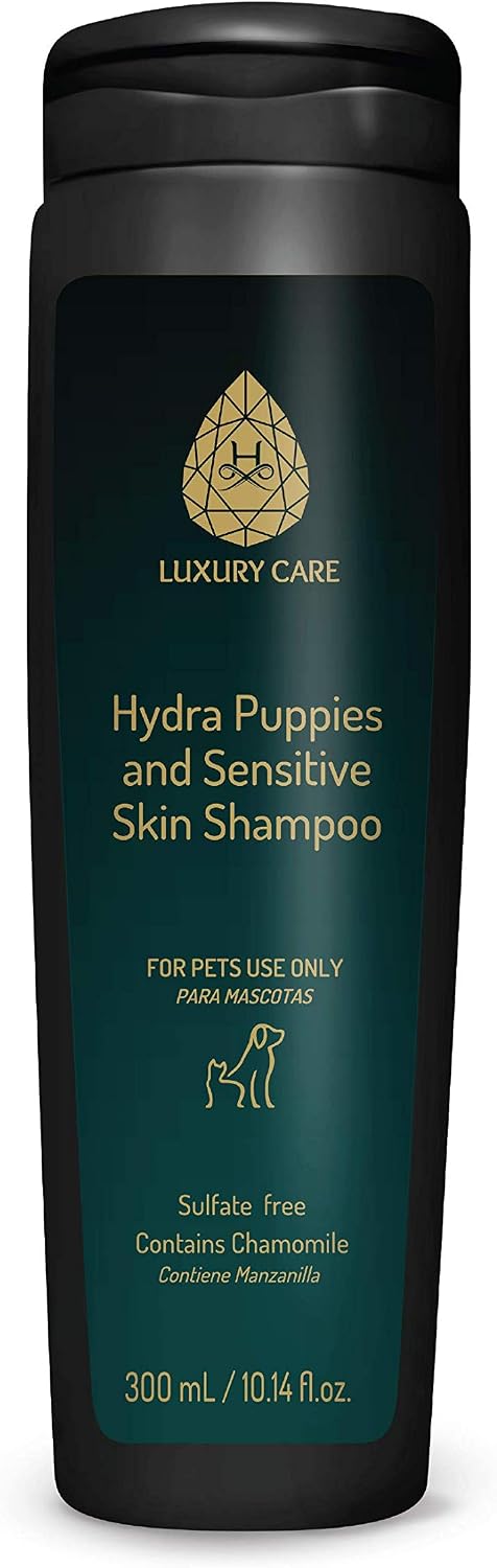 Hydra Luxury Care Gentle and Moisturizing Puppy Shampoo with Mint and Chamomile, Pet Wash for Sensitive Skin, 10.14-Ounce Bottle
