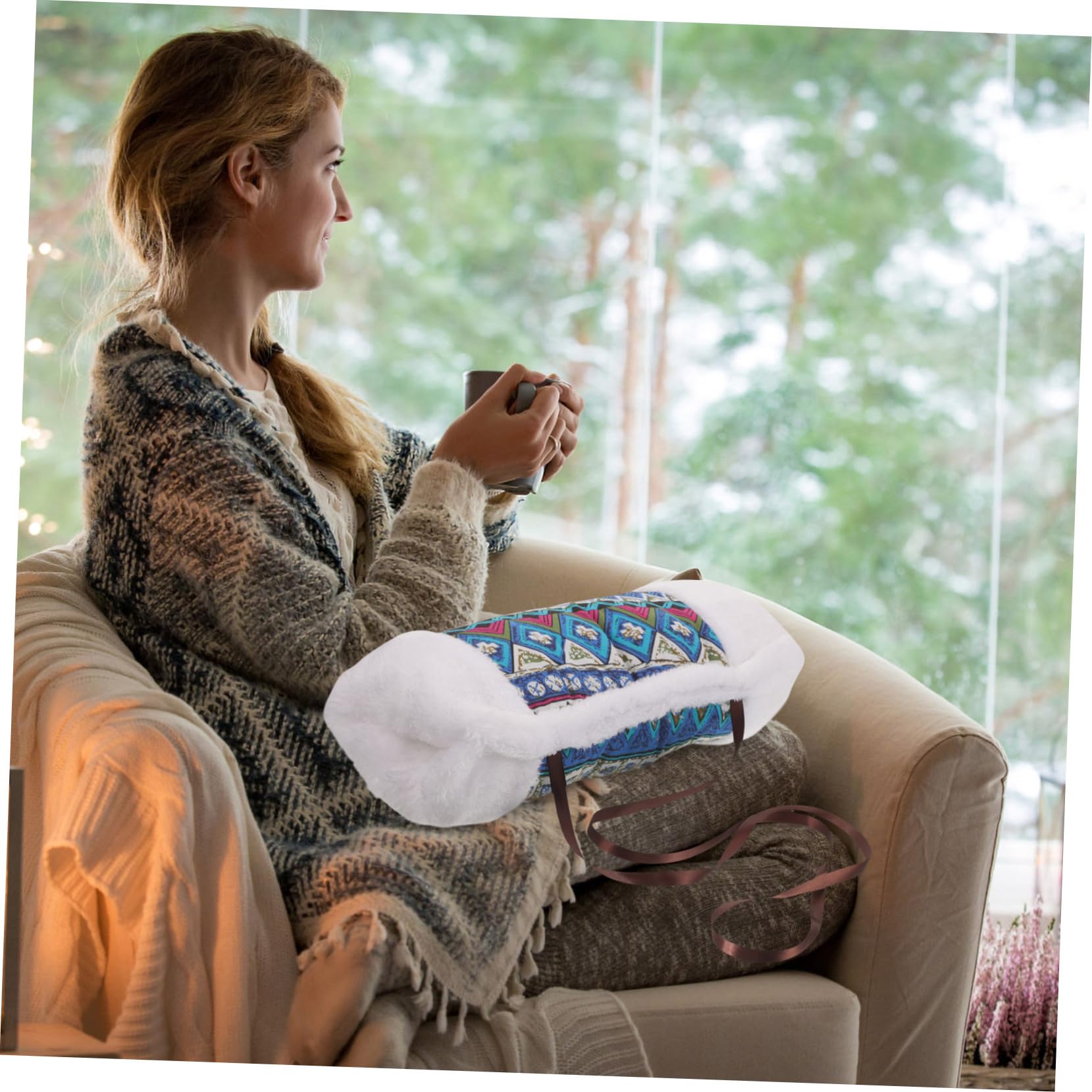Abaodam Handwärmer Lammfell Waschbar Wiederverwendbar Stilvoller Handmuff für Winterevents Praktische Handschuhhülle für Outdoor Aktivitäten Accessoire für Kalte