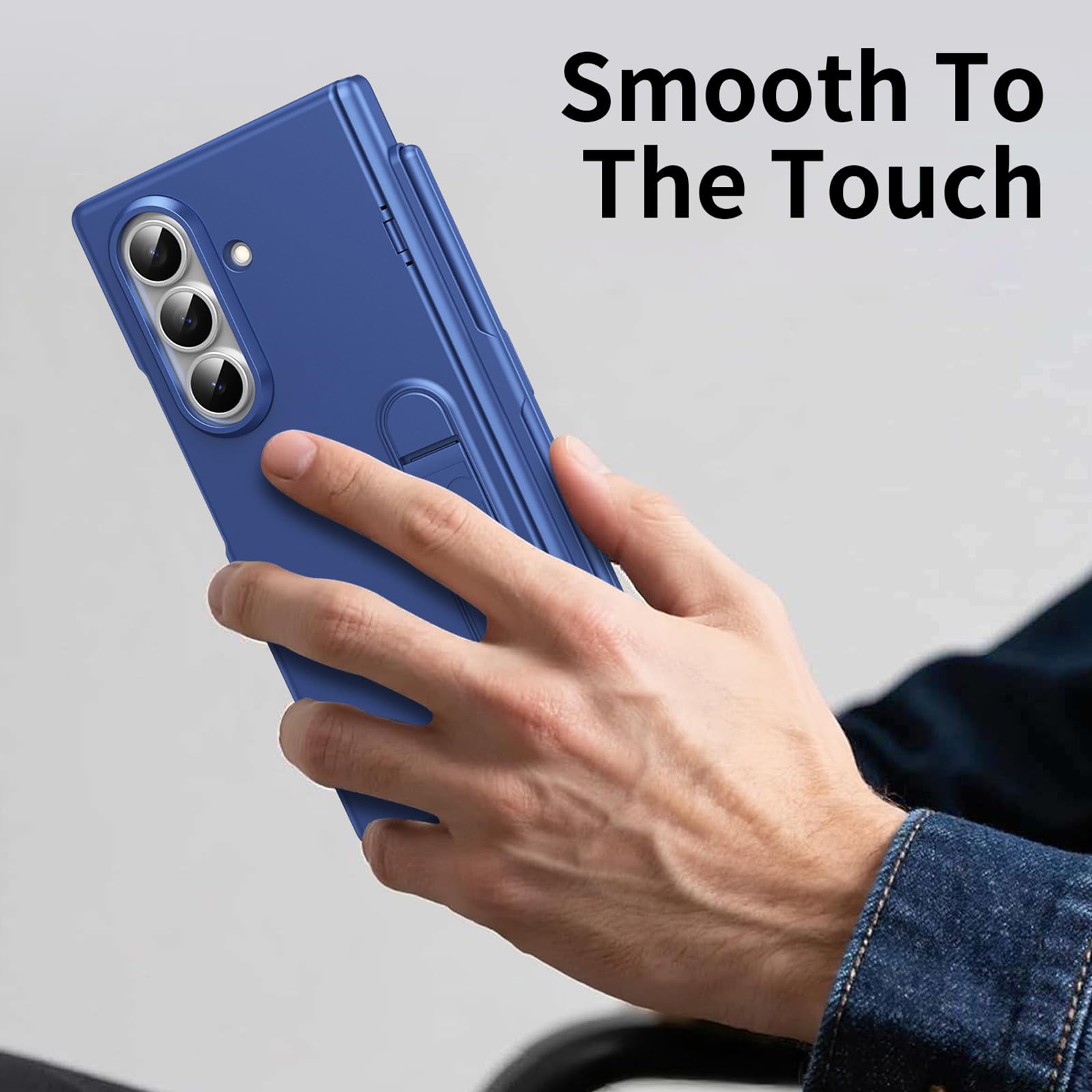 Etui do Samsung Galaxy Z Fold 7, składany uchwyt na zamek błyskawiczny odporny na zarysowania etui na długopis pełna ochrona etui, szary, składany 7