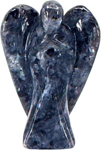 Miniatura 8 de Figura curativa de ángel guardián de aventurina verde tallada a mano de 2 pulgadas