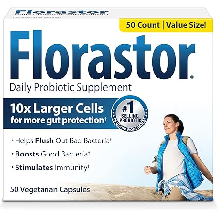 Amazon Com Florastor Daily Probiotic Supplement 50 Capsules Pack 3 Health Household