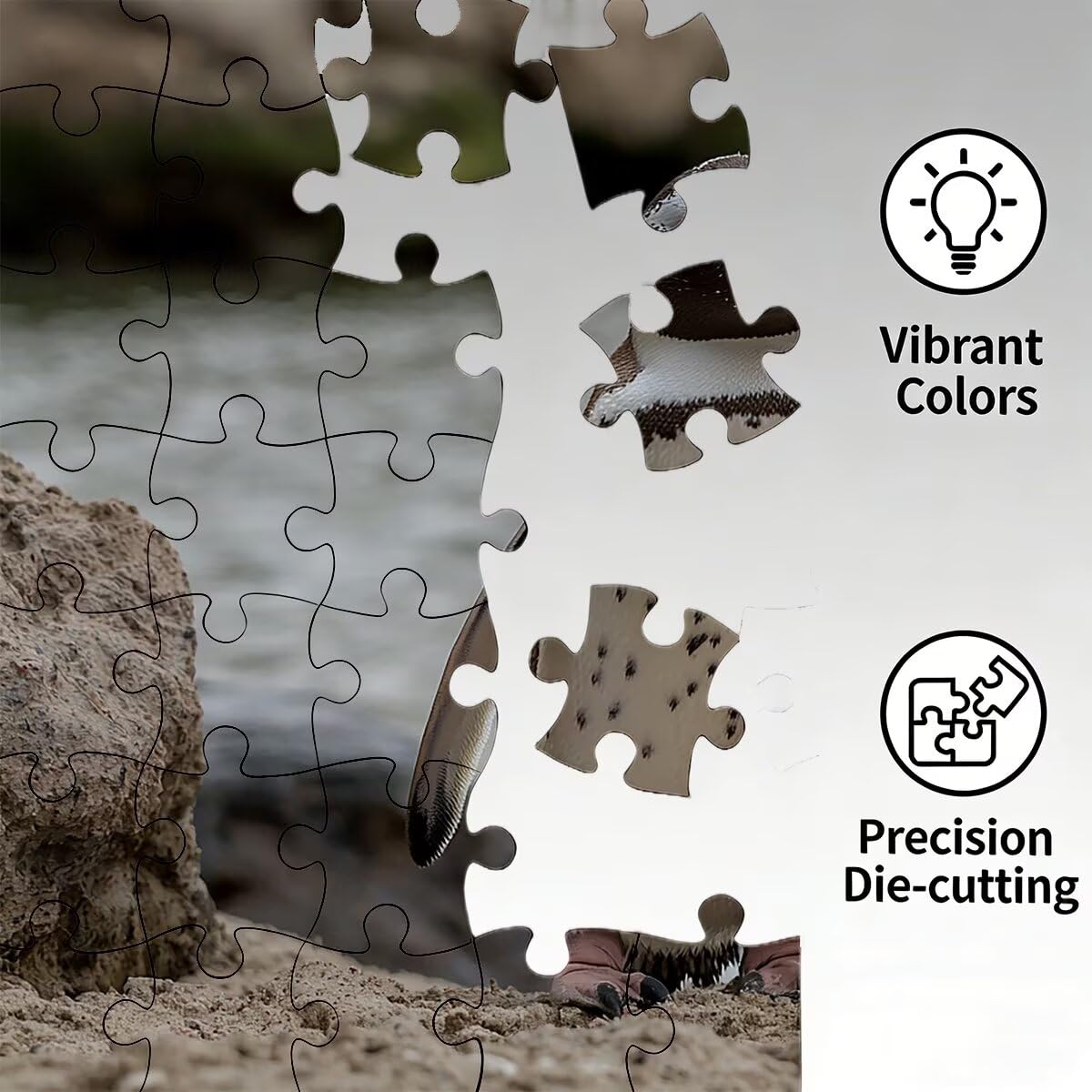 1500 puzzli dla dorosłych, pingwin dla dorosłych 1500, puzzle ze zwierzętami, gra edukacyjna, wymagające gry logiczne dla całości, drewniane puzzle do dekoracji, prezenty dla kobiet -1327
