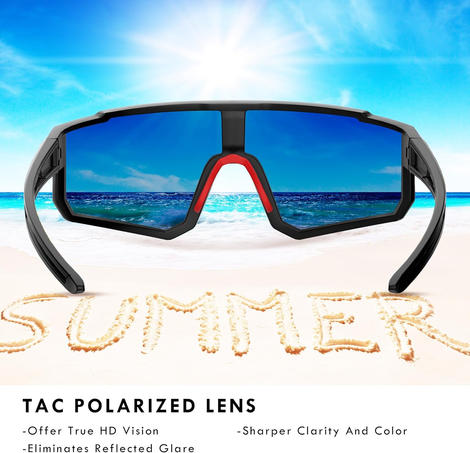 Kids Baseball Polarized Sunglasses Sports TR90 Lightweight Frame Sun Glass for Boys Girls Age 6-14 Softball Cycling