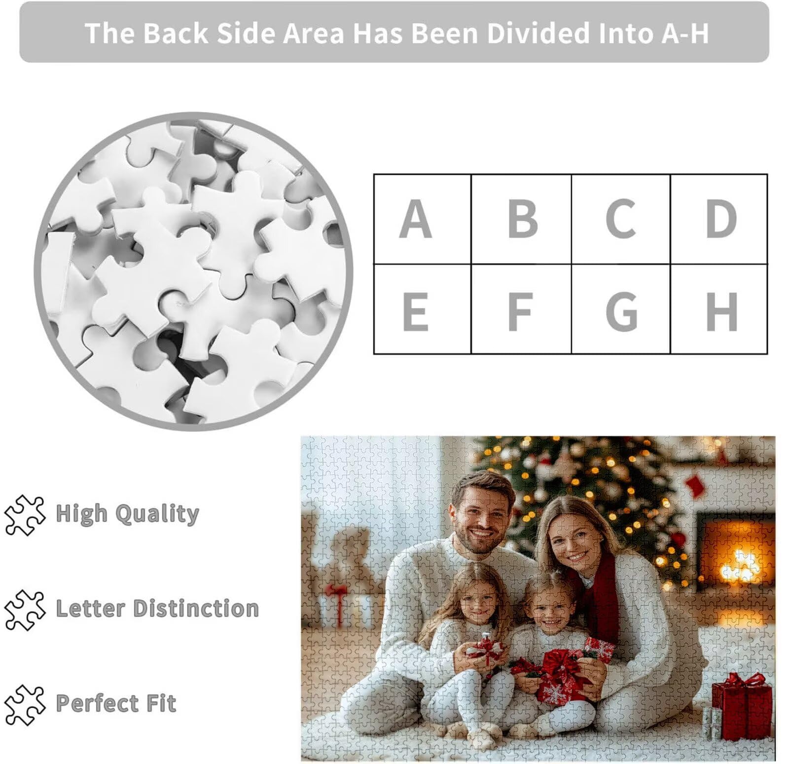 Personalisiertes Puzzle mit Eigenem Foto - 1000/1314/1500/2000/3000/4000/5000 Teile, Puzzle Selbst Gestalten, Personalisierte Geschenk für Familie, Paare & Haustierfans Geburtstag, Weihnachten C-582