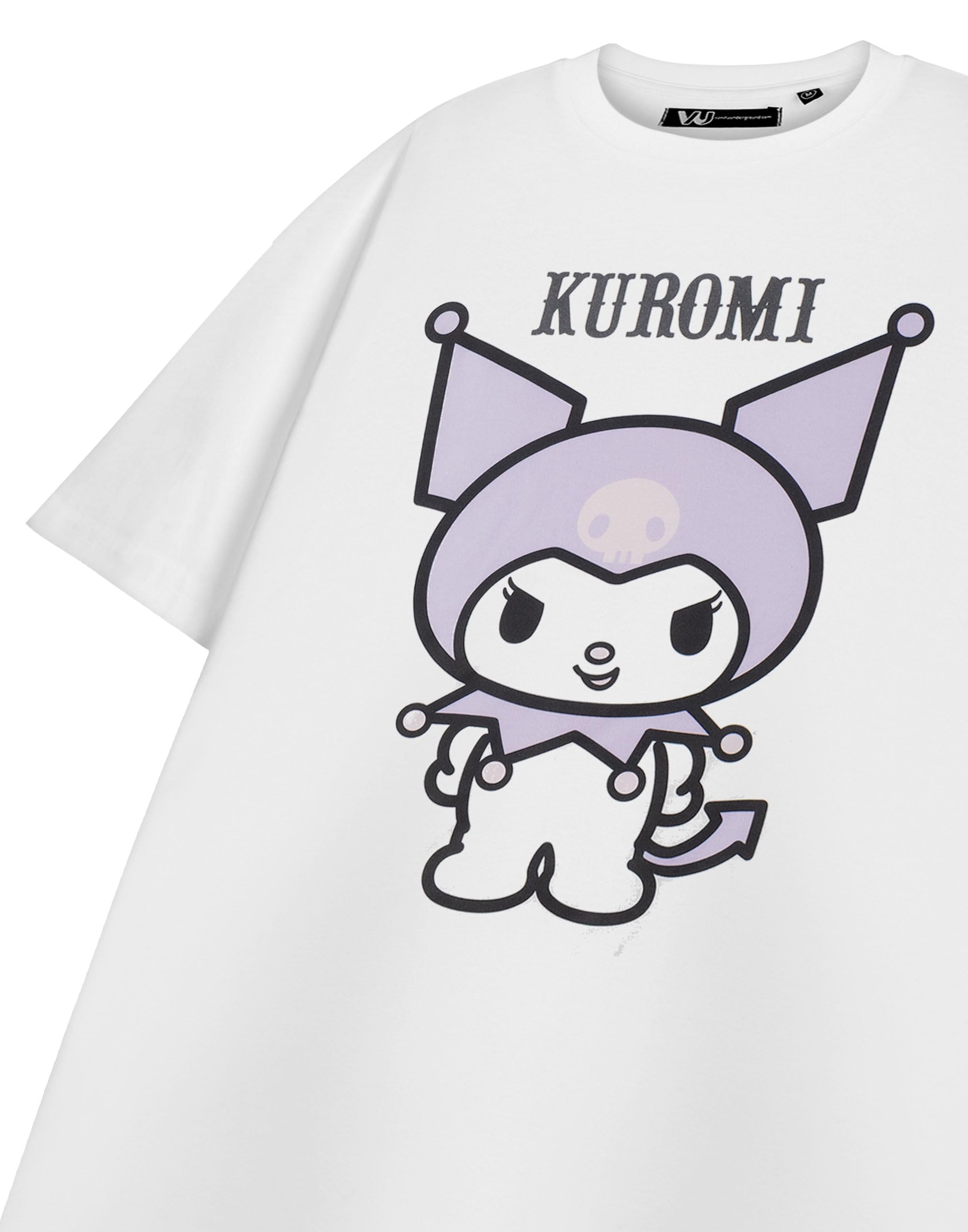 Hello Kitty & Friends damska koszulka z krótkim rękawem, My Melody, Kuromi, Cinnamoroll Graphic Tee dla kobiet | Top z nadrukiem postaci Sanrio
