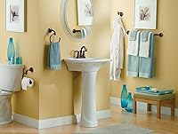 Vista 6 de Moen YB2818BN Eva Collection Transitional 18-Inch Wall-Mounted Single-Towel Bar, Hand Towel Storage Rod in Brushed Nickel for Bathroom