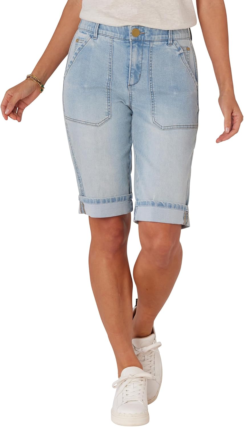 Democracy Women's Petite Ab Solution Utility Bermuda