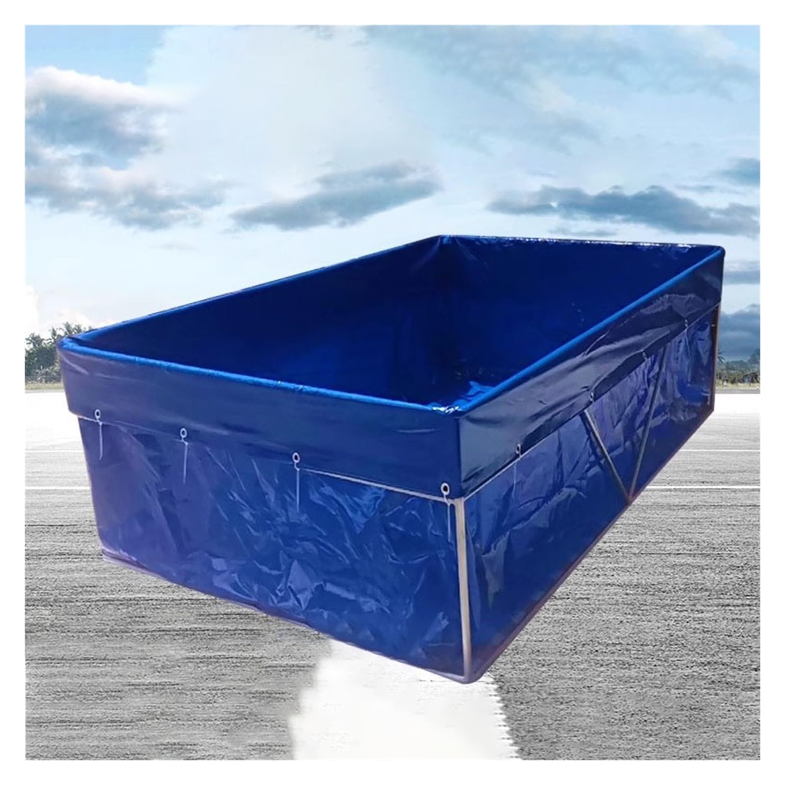 Aquarium en toile PVC de 0,5 mm d'épaisseur avec vanne de vidange étanche