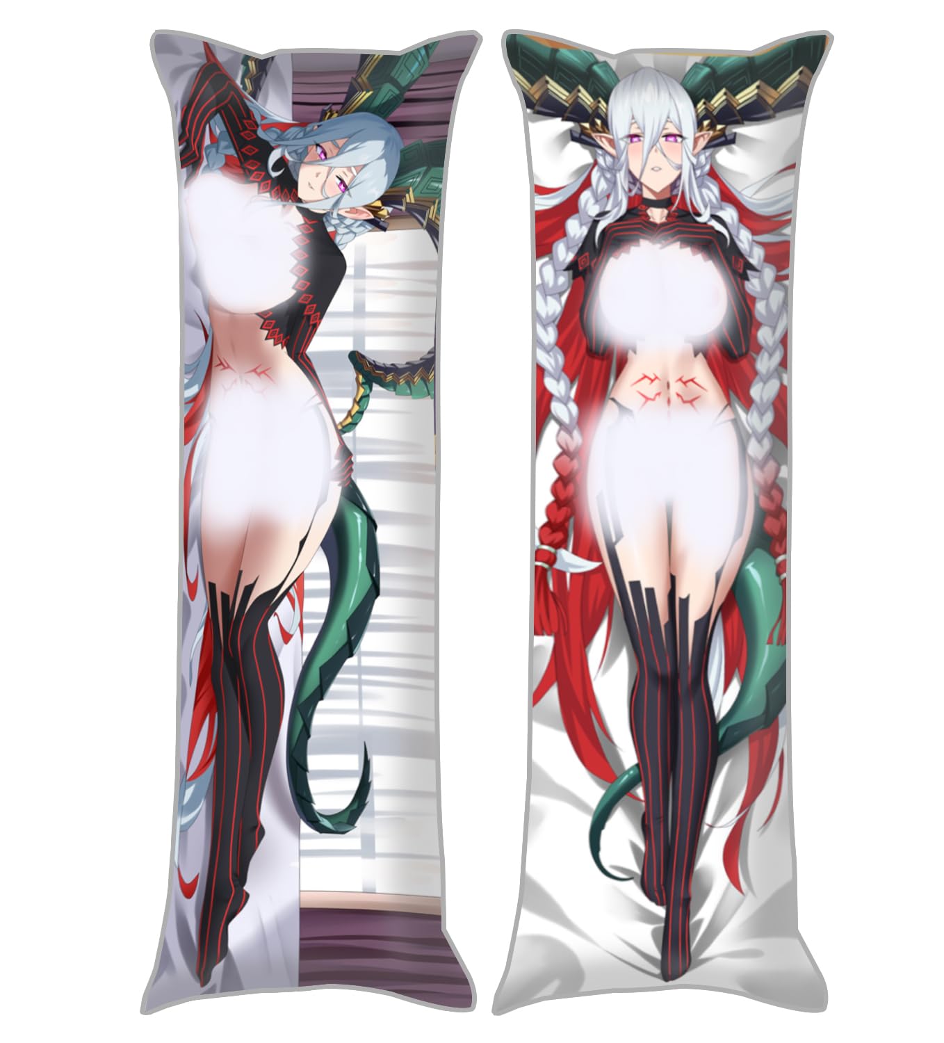 Dakimakura Anime Fate Hugging Body Pillow Case, 19""x59"" Throw Pillow Cover, Double-Sided Print Bedding Decorative Pillowcase (Tiamat)