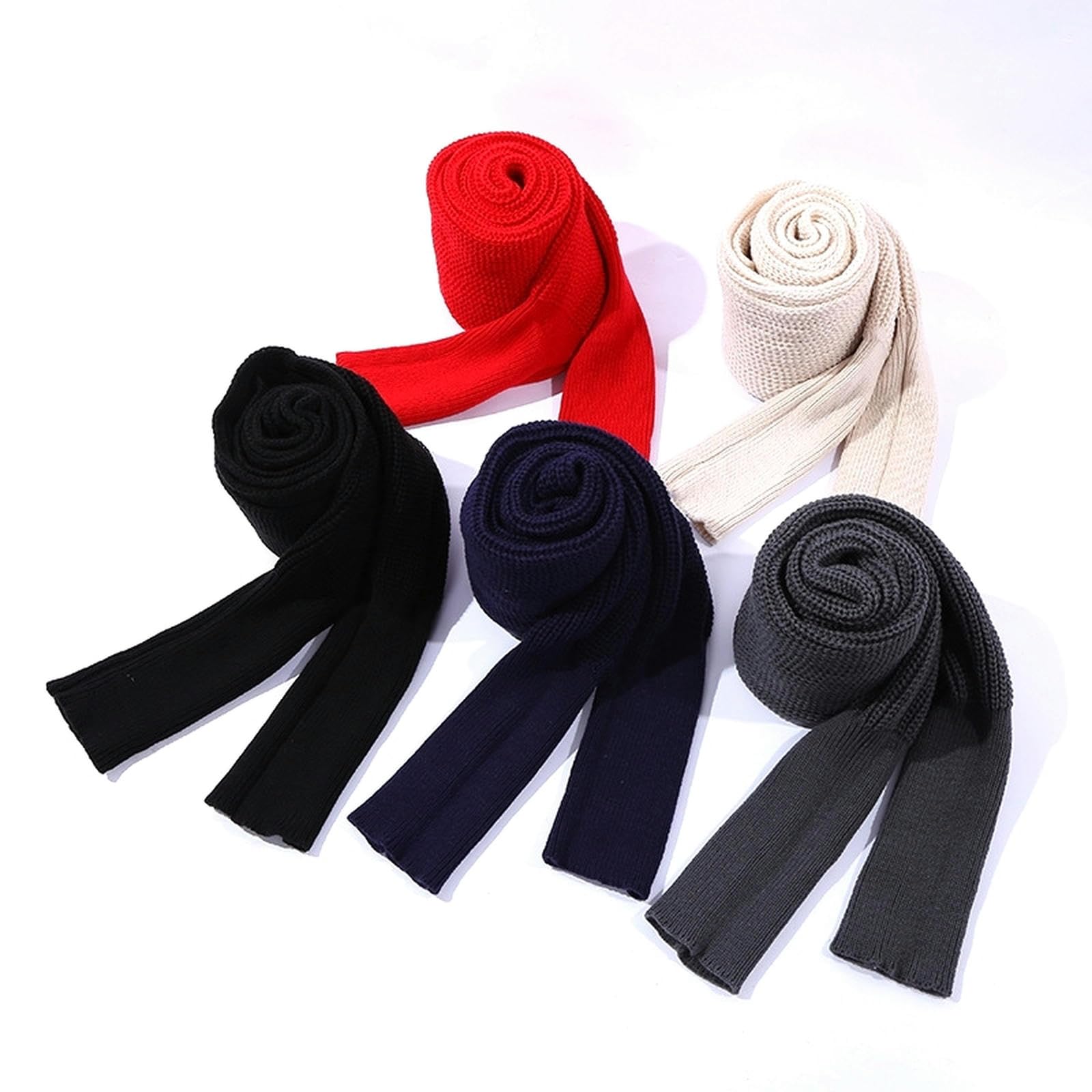 Sciarpa lunga da donna invernale in stile europeo con maniche Sciarpe lavorate a maglia di lana per donna Scialle casual caldo spesso di alta qualità