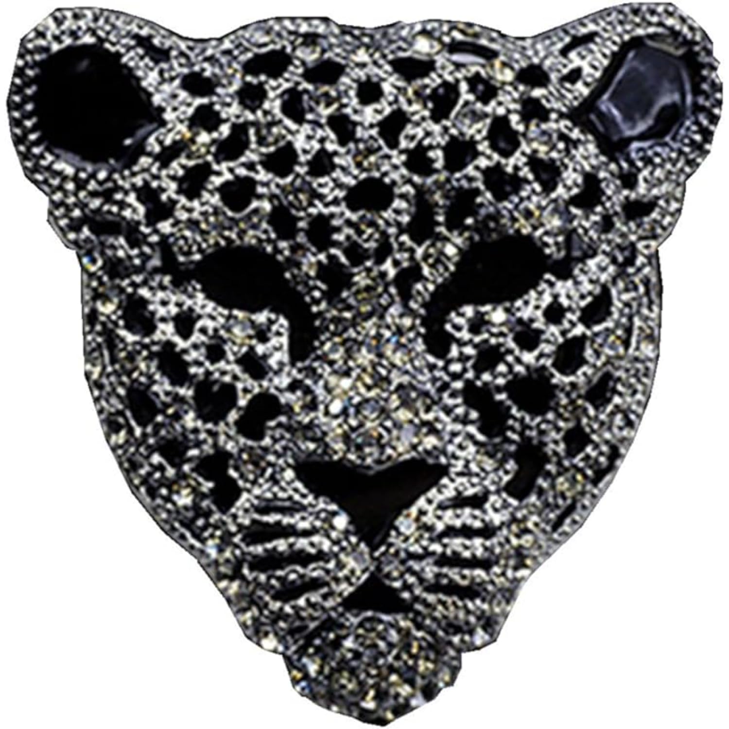 voici France Men's & Women's Lapel Pin Brooch Tie Pin Boutonniere Stick Brooch for Suits tuxedo jaguar stone studded color Free size-picture-39