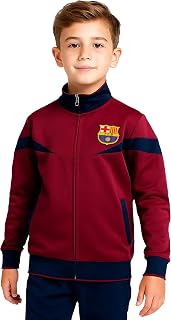 Icon Sports Officially Licensed FC Barcelona Soccer Track Jacket - Unisex Kids