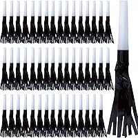 Vista 18 de 48 sopladores de fiesta, fabricantes de ruido de Nochevieja, para regalos de fiesta, baby shower, cumpleaños de niños, fiesta de Año Nuevo Oro Blanco