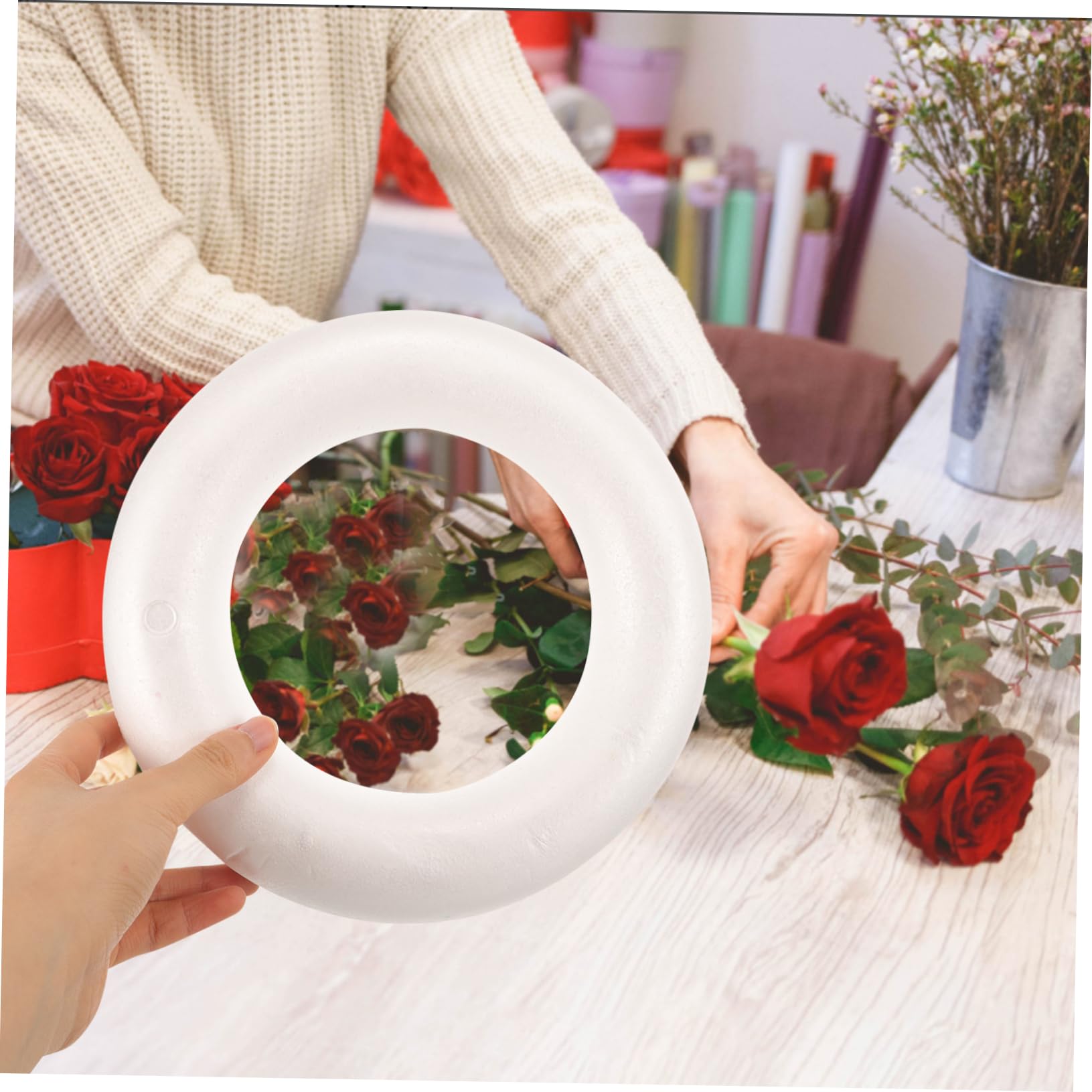 Anneau En Mousse Pour Décoration De Noël - Couronne De Noël - Bricolage - Cercle En Mousse