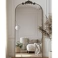 Gold Arched Full-Length Mirror, 36"x78" Arched Floor Mirror with Stand, Wall-Mounted for Bathroom, Dressing Room - Hanging or Leaning - Full Body Mirror for Bedroom
