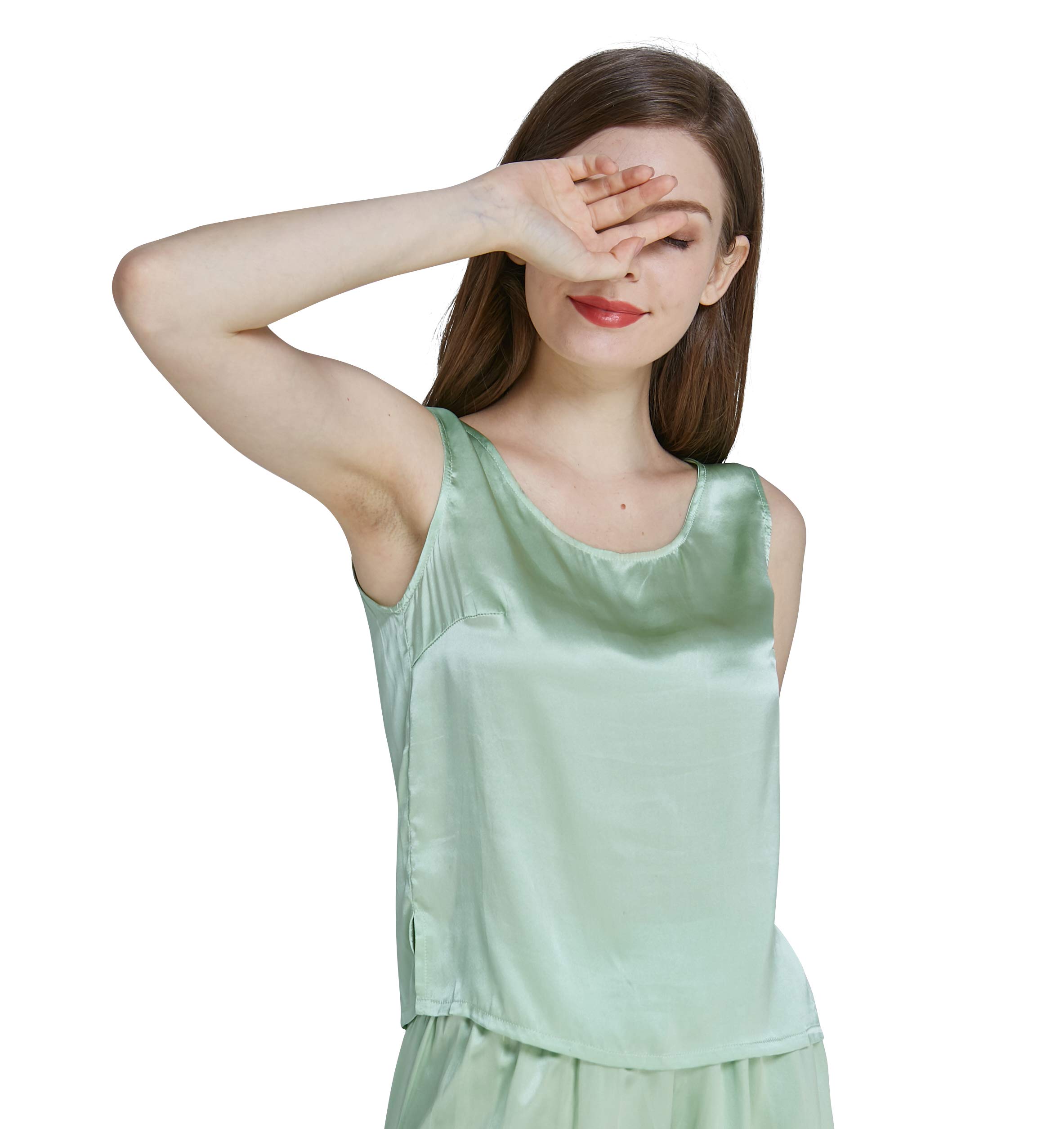 LEPTON Camisole aus 100 % Maulbeerseide für Damen, Tank-Tops, Shirts für Damen