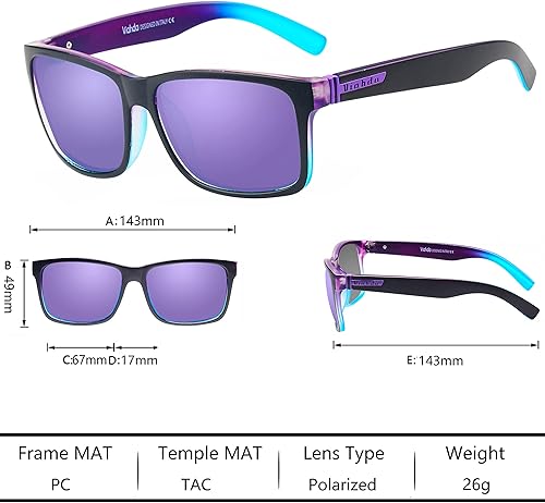 Miniatura 3 de Gafas de sol polarizadas deportivas para hombres Ciclismo Conducción Pesca Gafas de sol Mujeres 100% Protección UV HD5089