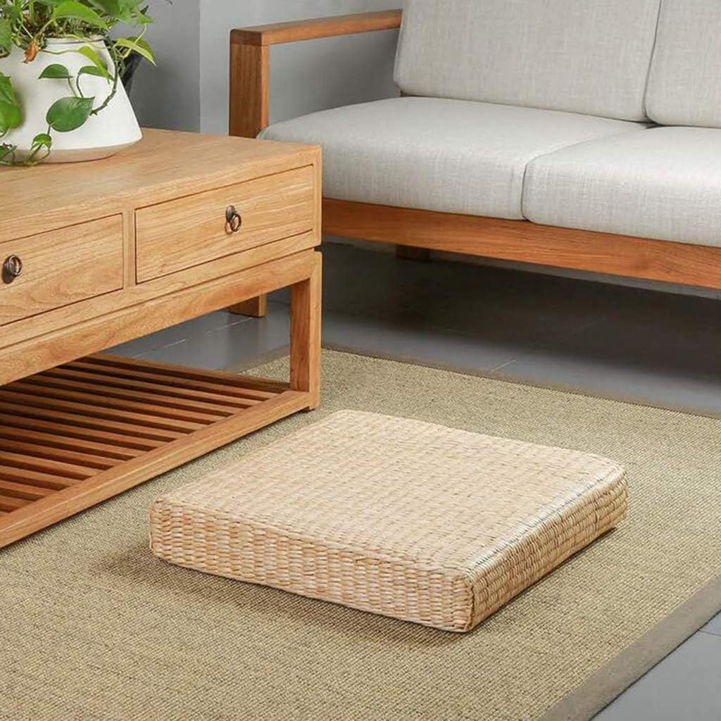 N / A Square Zafu Meditation Cushion Pillow, Futon Zabuton Zen Yoga