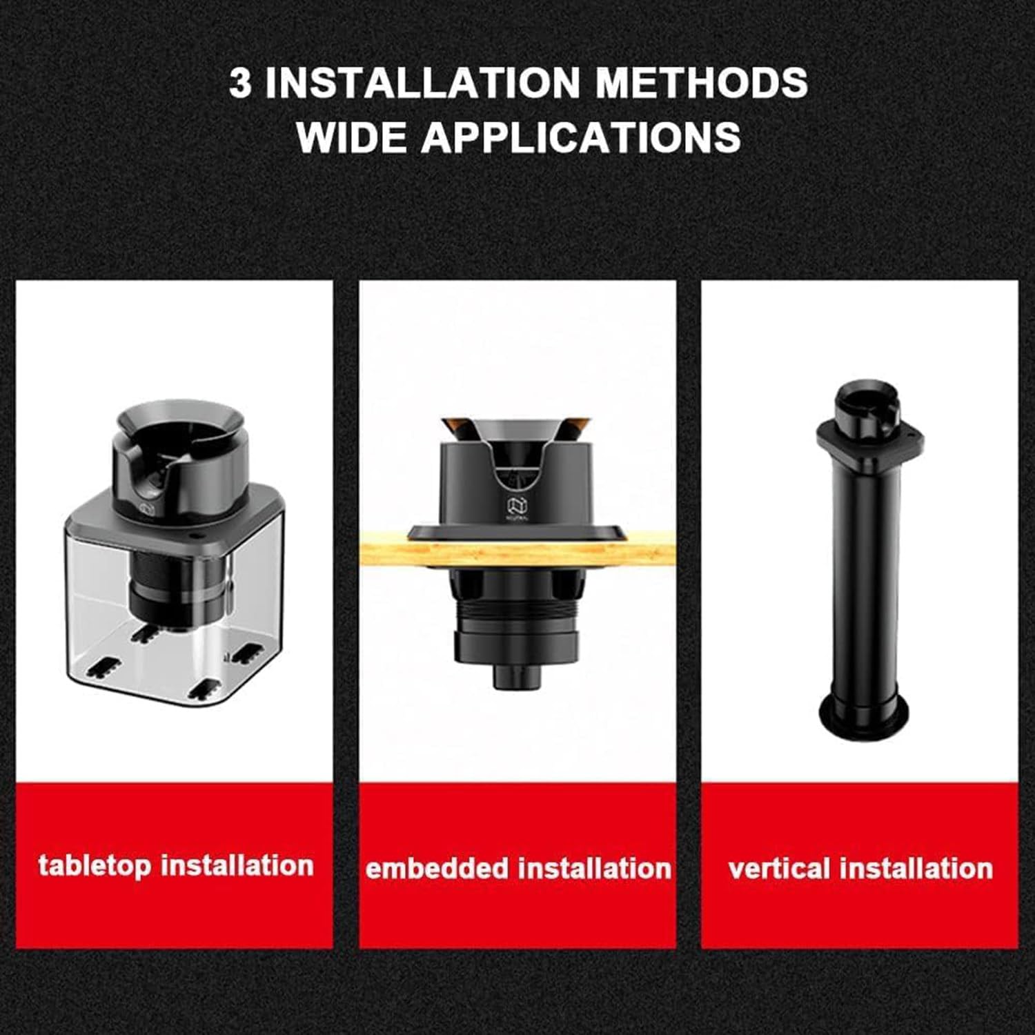 Qiang Limpiador Automático De Portafiltros con Sensor De Seguridad Antifalso Tacto - 30w,Filtro De Café Máquina Limpiador De Posos Café Incluye 3 Cabezales De Cepillo,Limpieza Rápida 3S,C