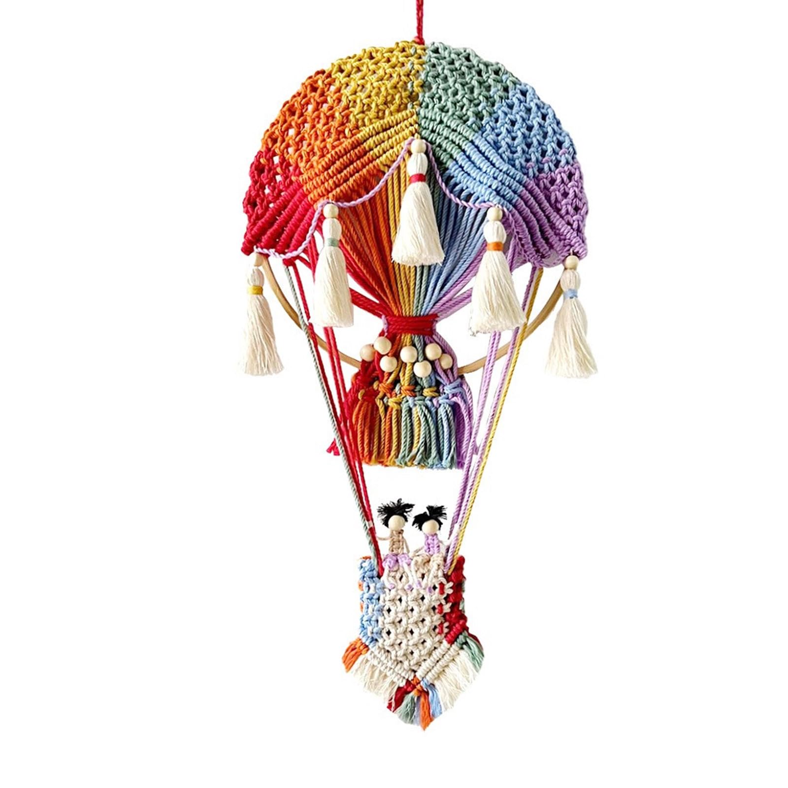 HDOYTXXM Artistics Hot Air Balloon Wall Tapestrys, Handwoven Macrames Tapestrys Decoration for Living Room Bedroom Artistics Home Decoration
