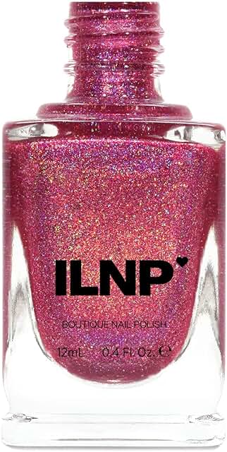 ILNP Paige - Berry Pink Holographic Nail Polish