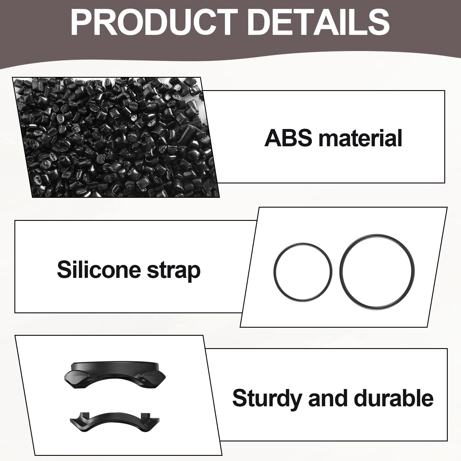 Ebksqs 2 Piezas Soporte GPS Bicicleta, Montura para Manillar con Correa de Silicona, Compatible con Edge 200/500/520/800 y iGPSPORT iGS50/618 (ABS, 22-40mm) - 4