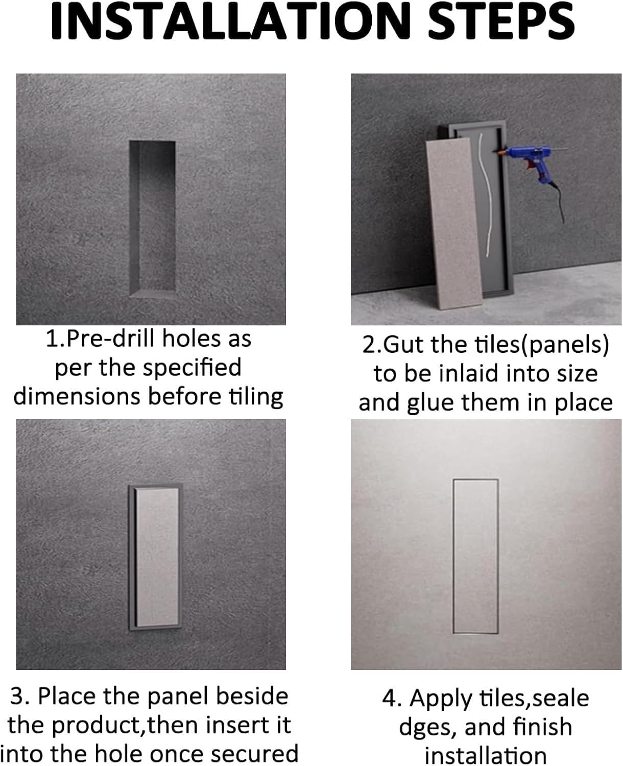 Porta scopino per WC, in acciaio inox, con chiusura elastica, design salvaspazio per una facile pulizia, ideale per bagni e hotel, doccia ad incasso