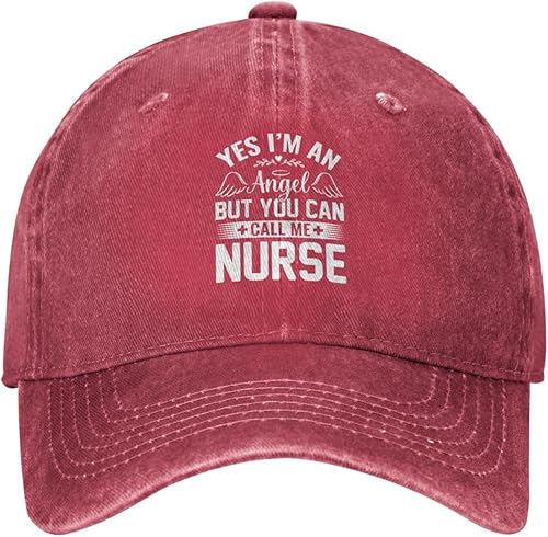 Miniatura 2 de Yes I m an Angel But You Can Call Me Nurse Baseball Cap for Men Women Hats Adjustable Vintage Cowboy Hat Dad Caps