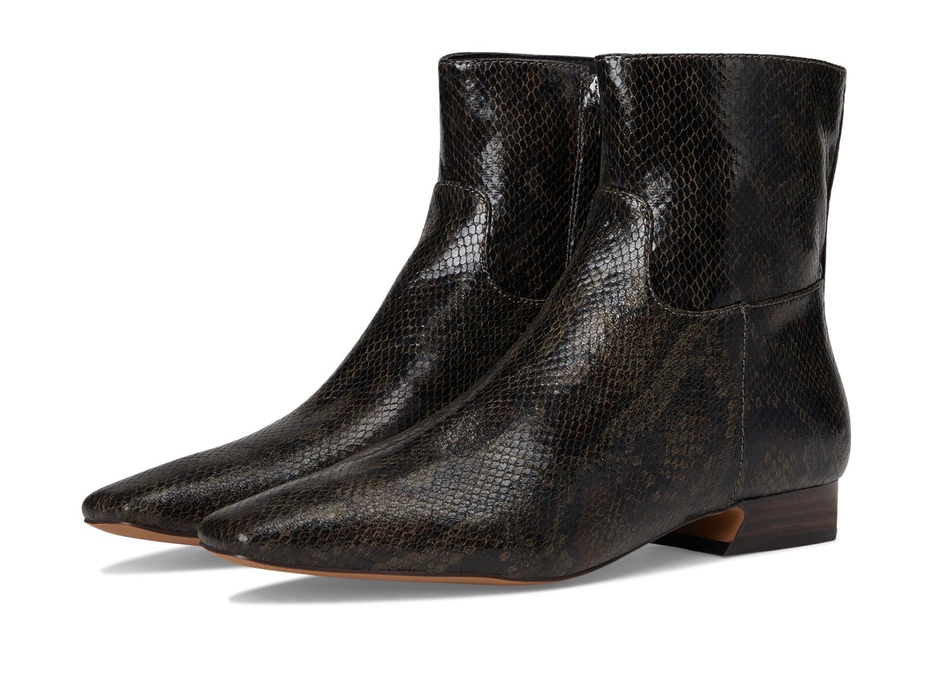Free People womens Easy Does It Snake Print Ankle Boots