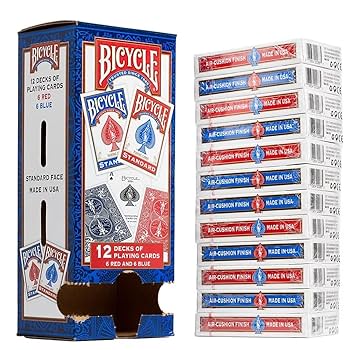 Amazon.com: Bicycle Standard Rider Back Playing Cards, Poker