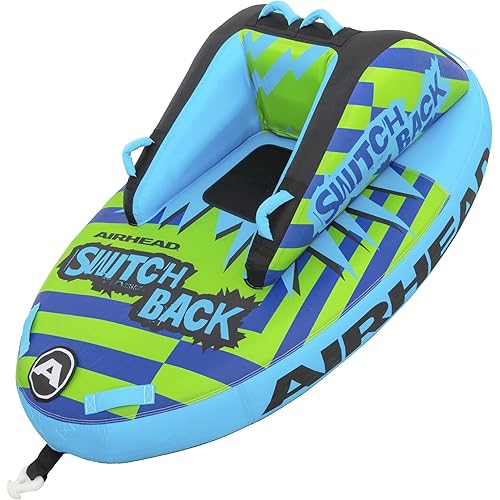 Airhead Switch Back 2, 1-2 Rider Towable Tube for Boating