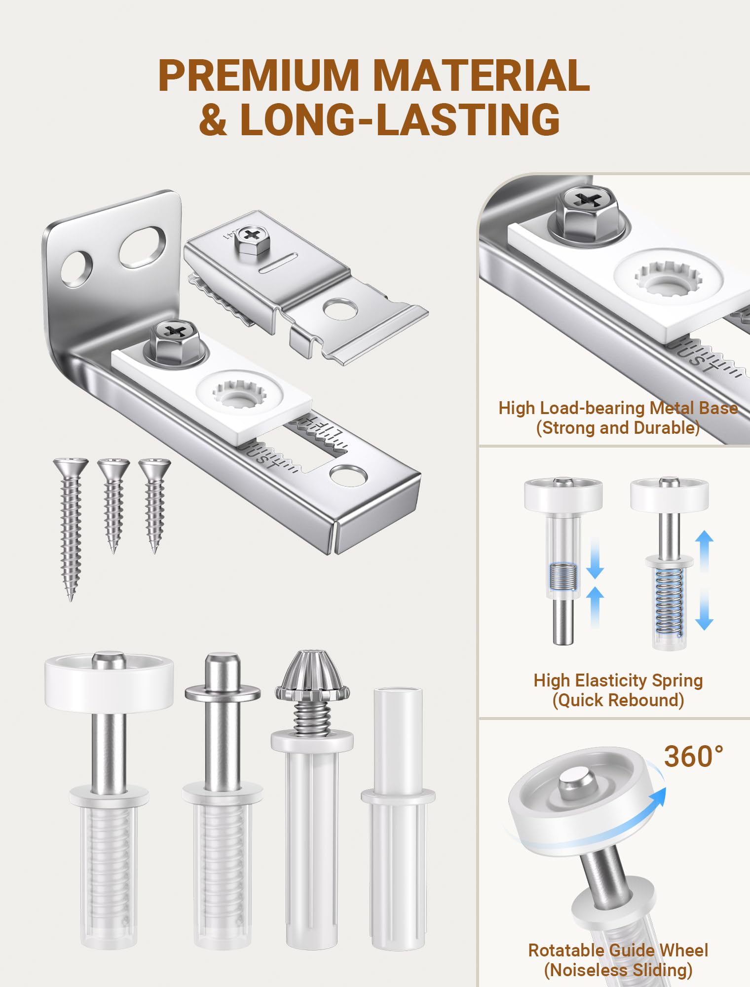 2 Pack Bifold Door Hardware Repair Kit for Folding Pocket & Accordion Door — Amazon image 3