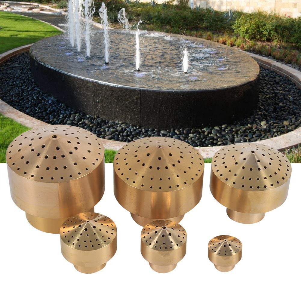 Boquilla de Fuente de Agua, Haofy Rociador de Latón con Forma de Fuegos Artificiales Columna Estilo, Reemplazo de la Cabeza del Rociador para Estanques de Jardín o Parque