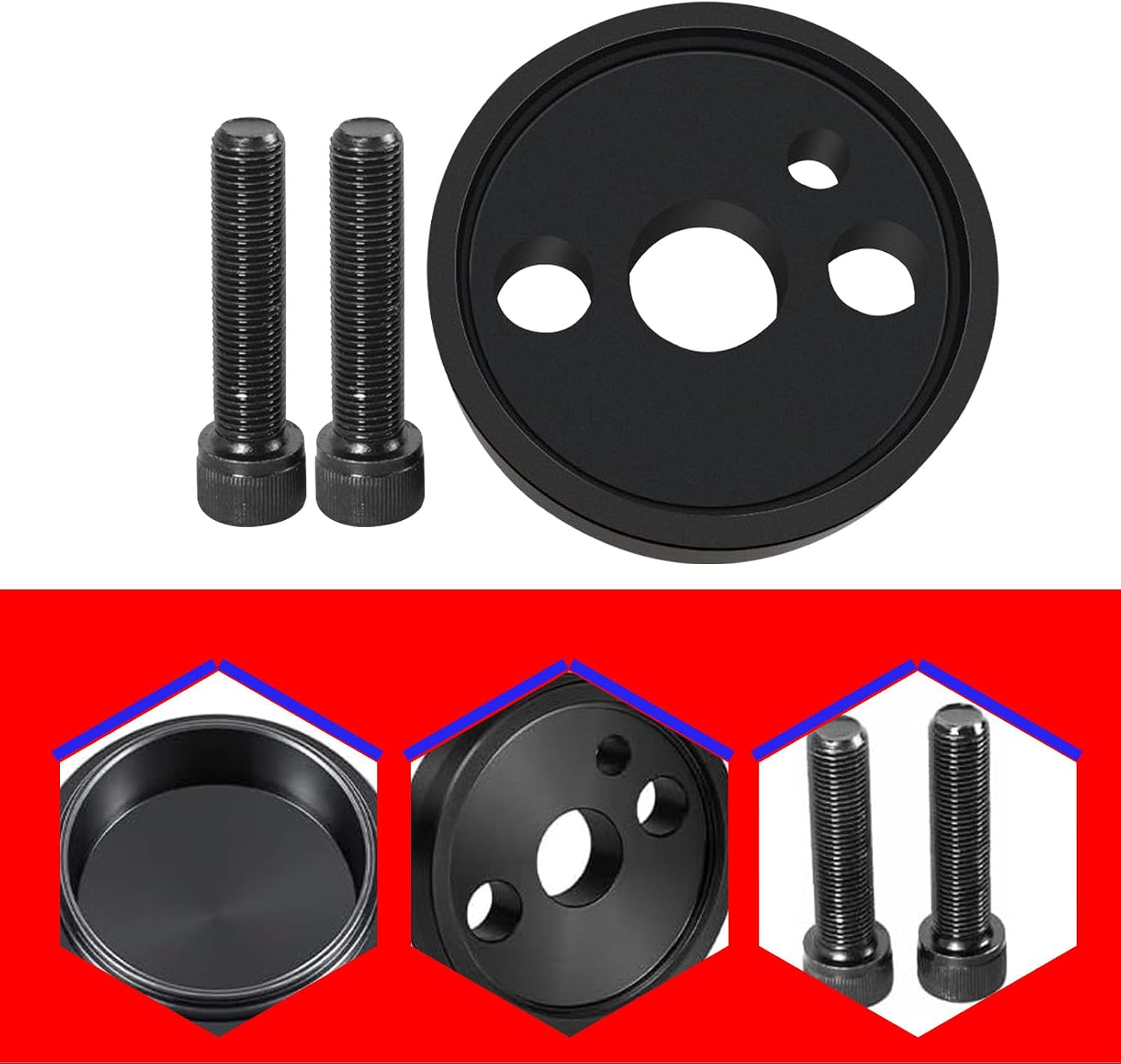 SMMS Front Cover Crankshaft Seal Installer Tool Kit for Cummins Diesel 4BT B-Series ISB/QSB 3.9L 5.9L 6.7L, Replace OE 3824498, 1338, 3824500, 5046