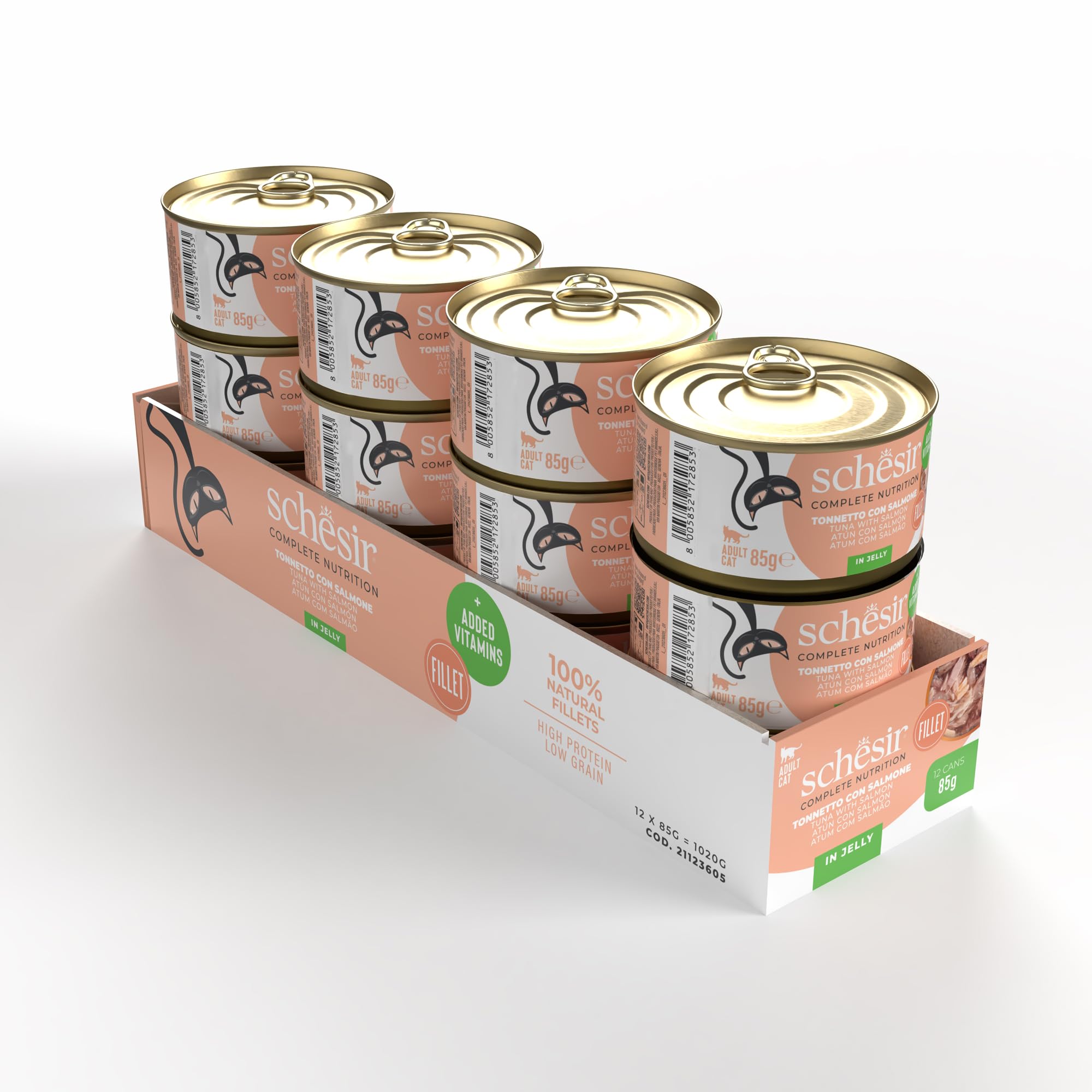 Voordeelverpakking Schesir Complete Nutrition Filet in gelei 24 x 85 g