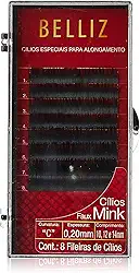 Belliz Cilios Para Alongamento Mink C 020 Mix