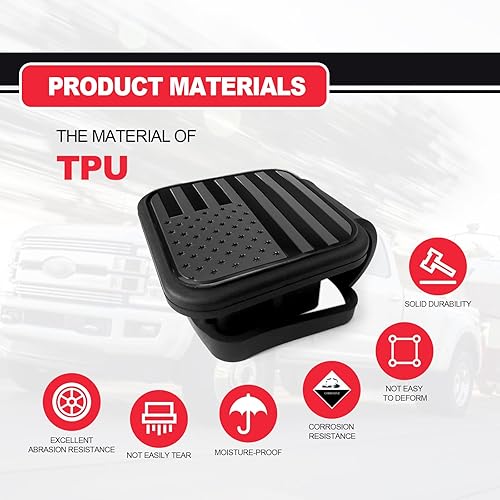 Miniatura 6 de Cubierta de enganche de remolque, gancho de remolque, enchufe a prueba de polvo, cubierta de protección de boca cuadrada, cubiertas de enganche de