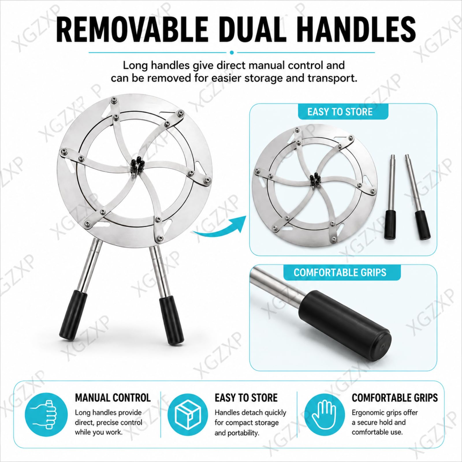 Outil Dexpansion De Ballons en Acier Inoxydable, Ouverture Réglable avec Deux Poignées Amovibles pour Ballons en Latex Et Ballons Bobo, pour Le Rembourrage De Cadeaux