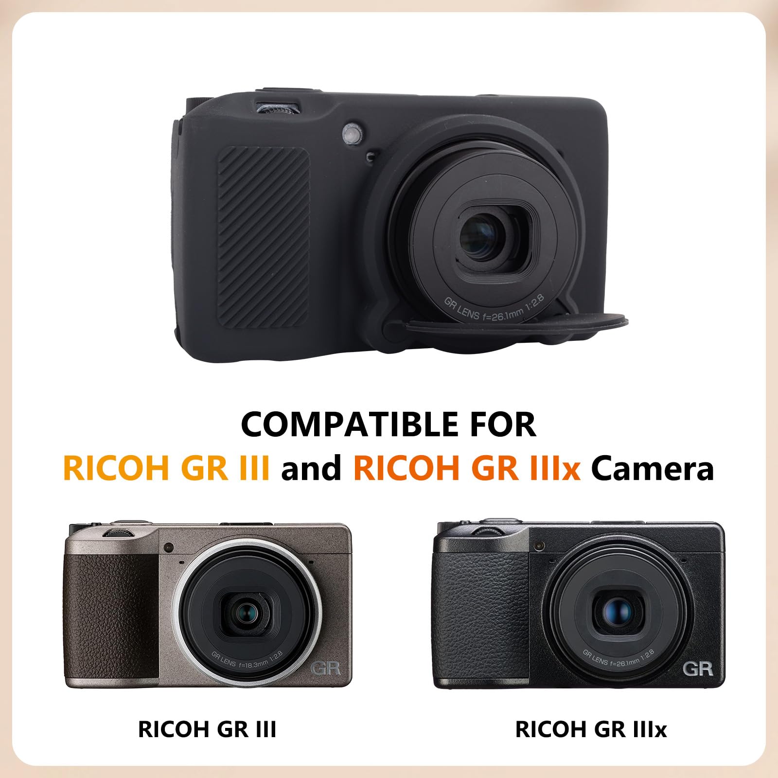 Amazon.com : MUZIRI KINOKOO Silicone Case Compatible for Ricoh GR