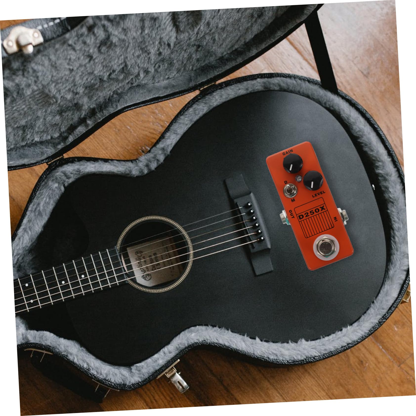 Toyvian Pedale per Effetti Chitarra Elettrica True Bypass in Metallo Arancione, Facile da Sostituire, per Effetti Multieffetto e Accessori Chitarra