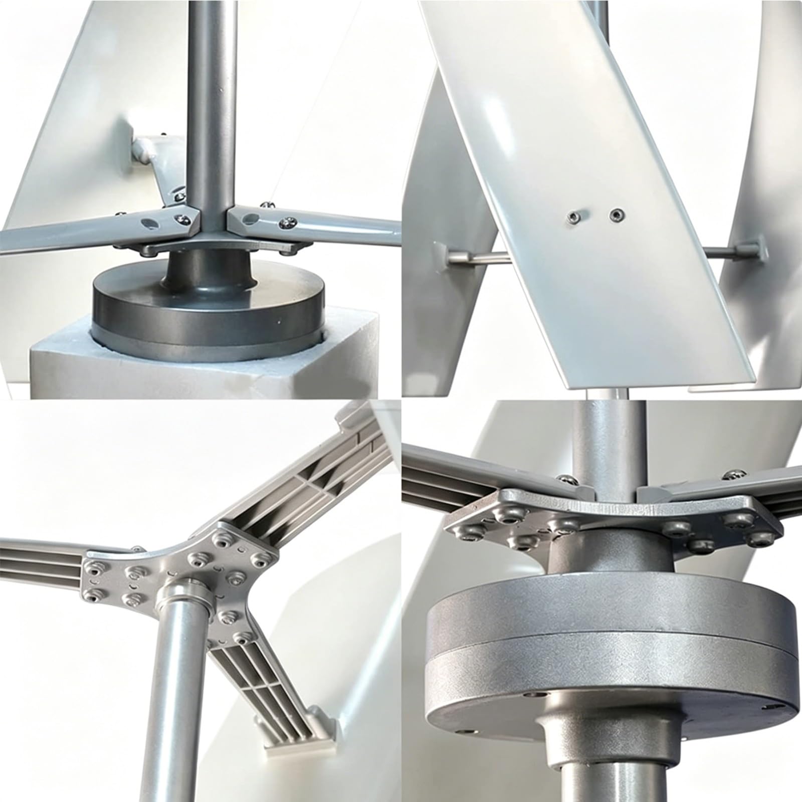 Generador de turbina eólica Vertical 16000W/20000W 12V 24V 48V 220V, con 3 Palas, generador de CC para viviendas, chalets y Sistemas híbridos solares y eólicos(16000W,12V)