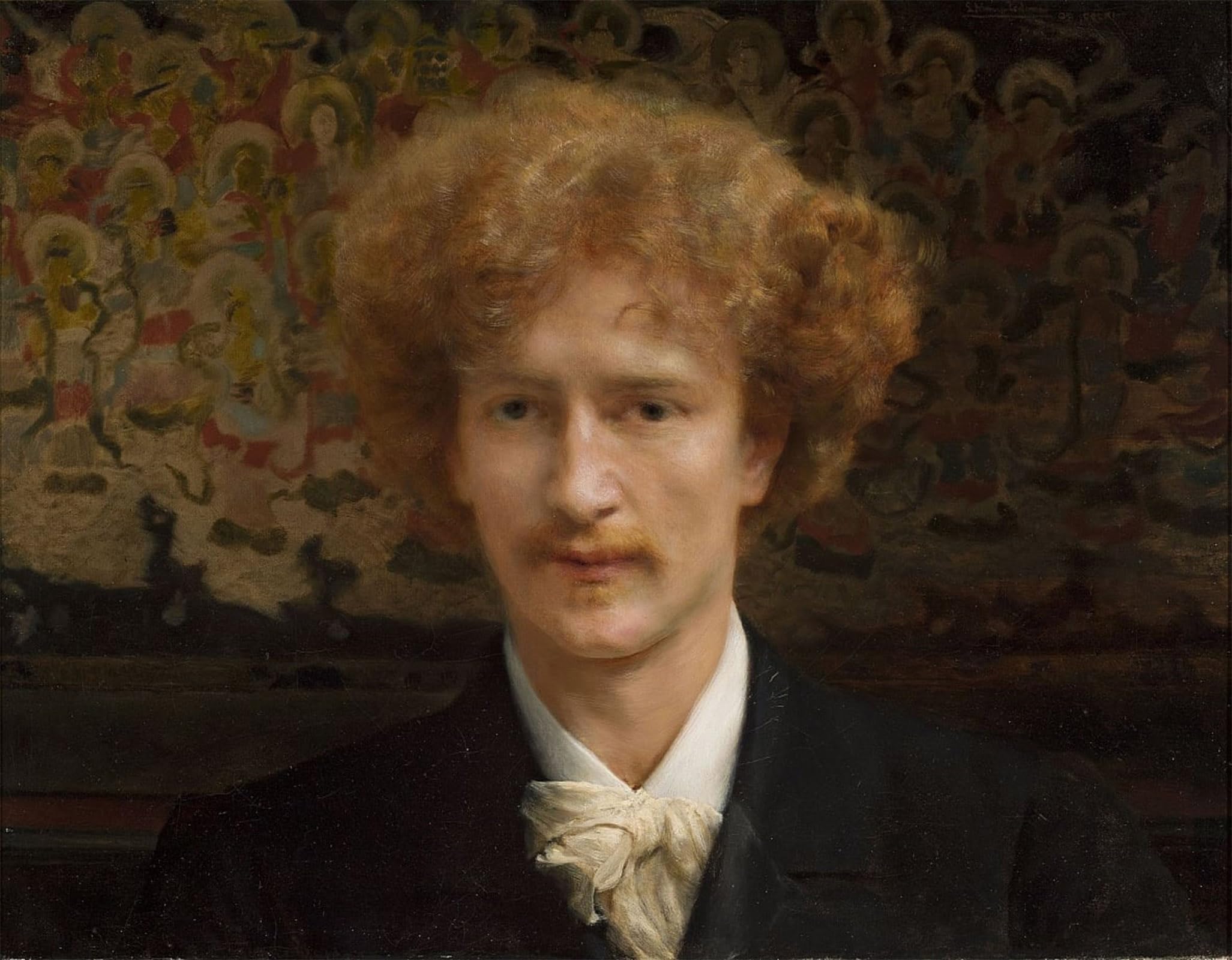 POSTERIIk Vintage Classic Picture Landscape Artwork Portrait of Ignacy Jan Paderewski by Lawrence Alma Tadema Portrait Canvas Painting for Office Home Decor 60x90cm