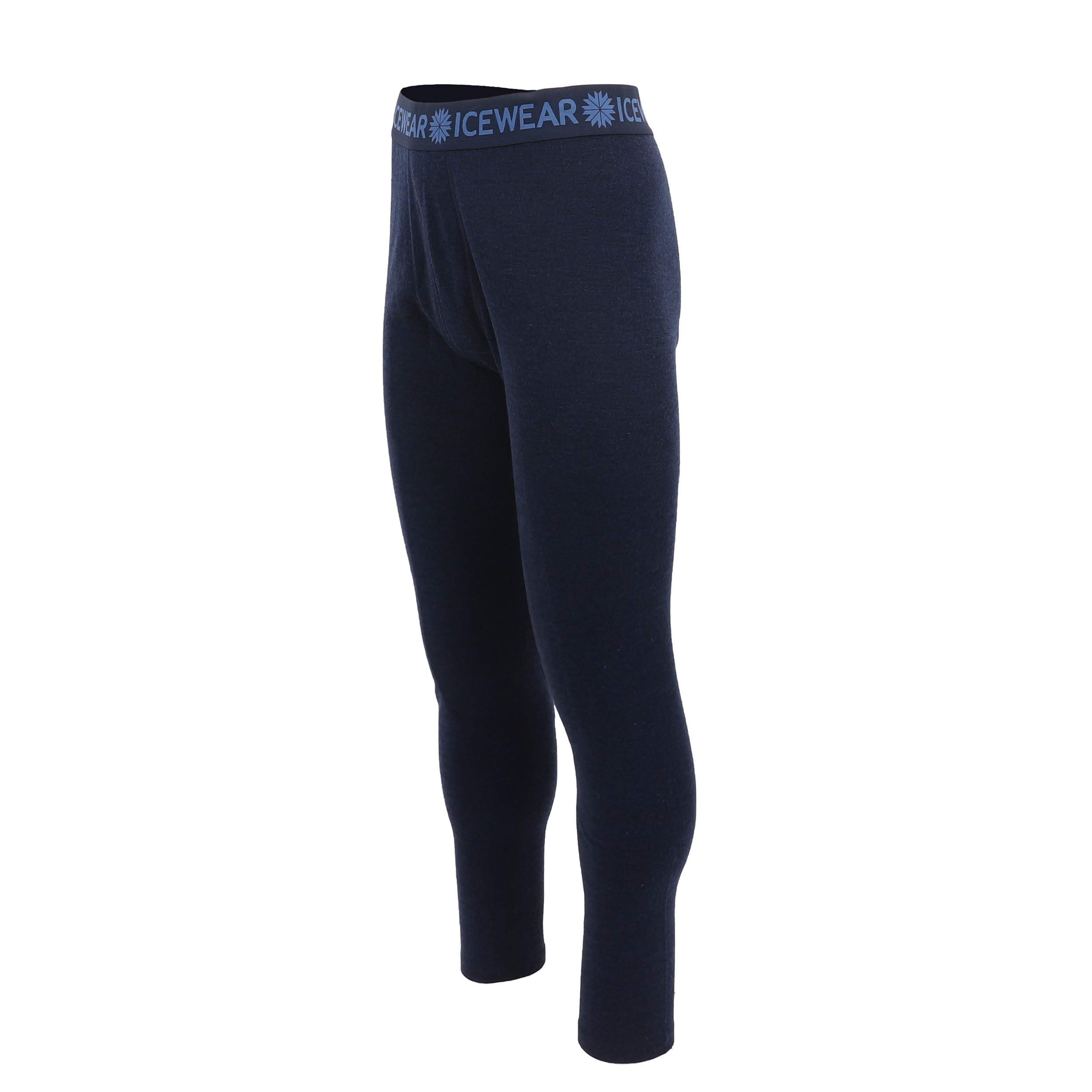 ICEWEAR Hvítanes Men's Merino Wool Long Johns Blue